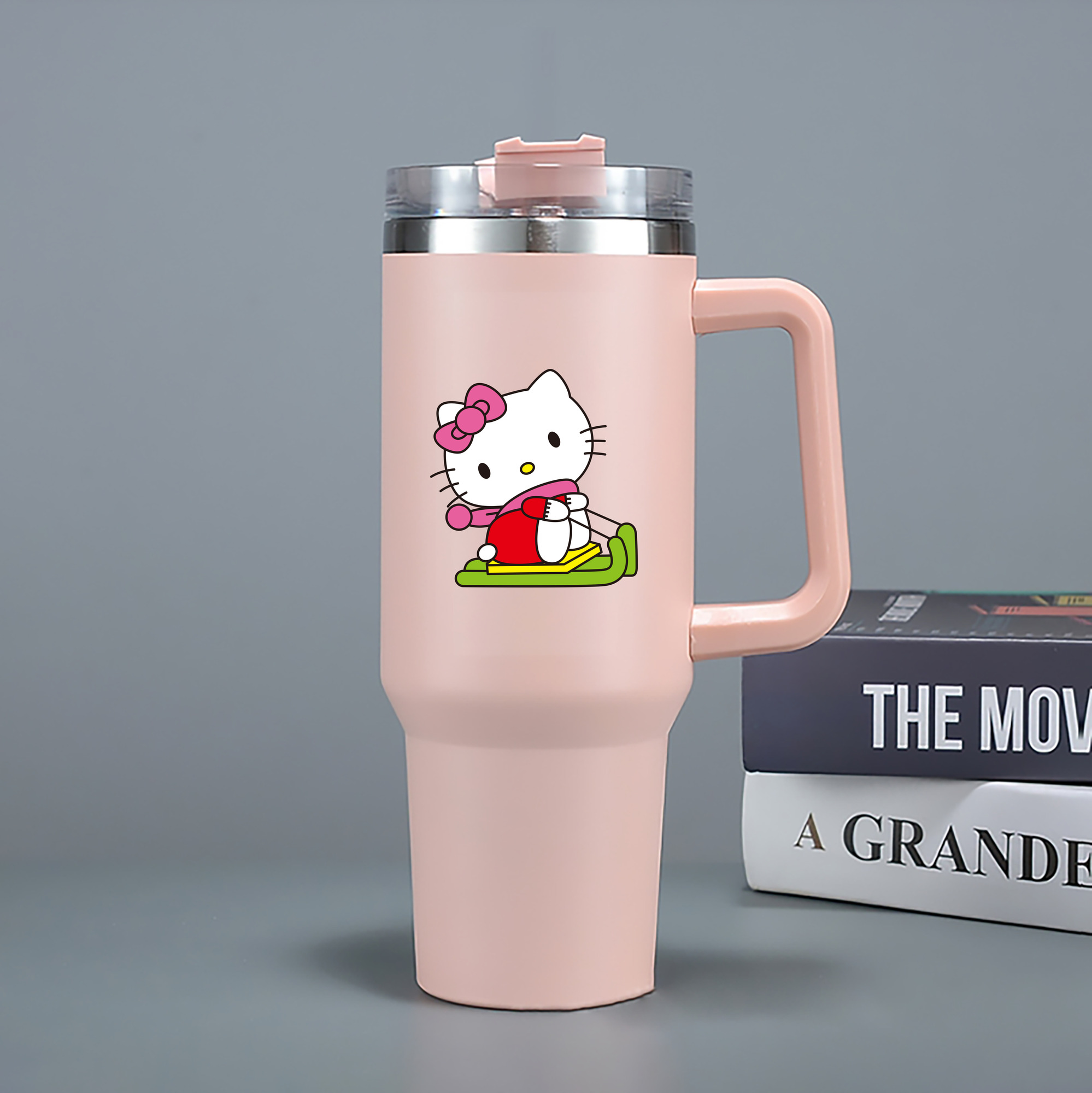（画像用） Hello Kitty ハローキティ 1200mL車用タンブラー（カラープリント）